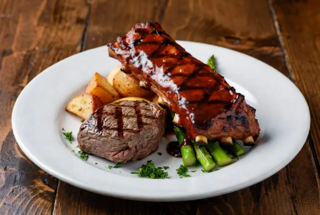 Filet and BBQ Ribs