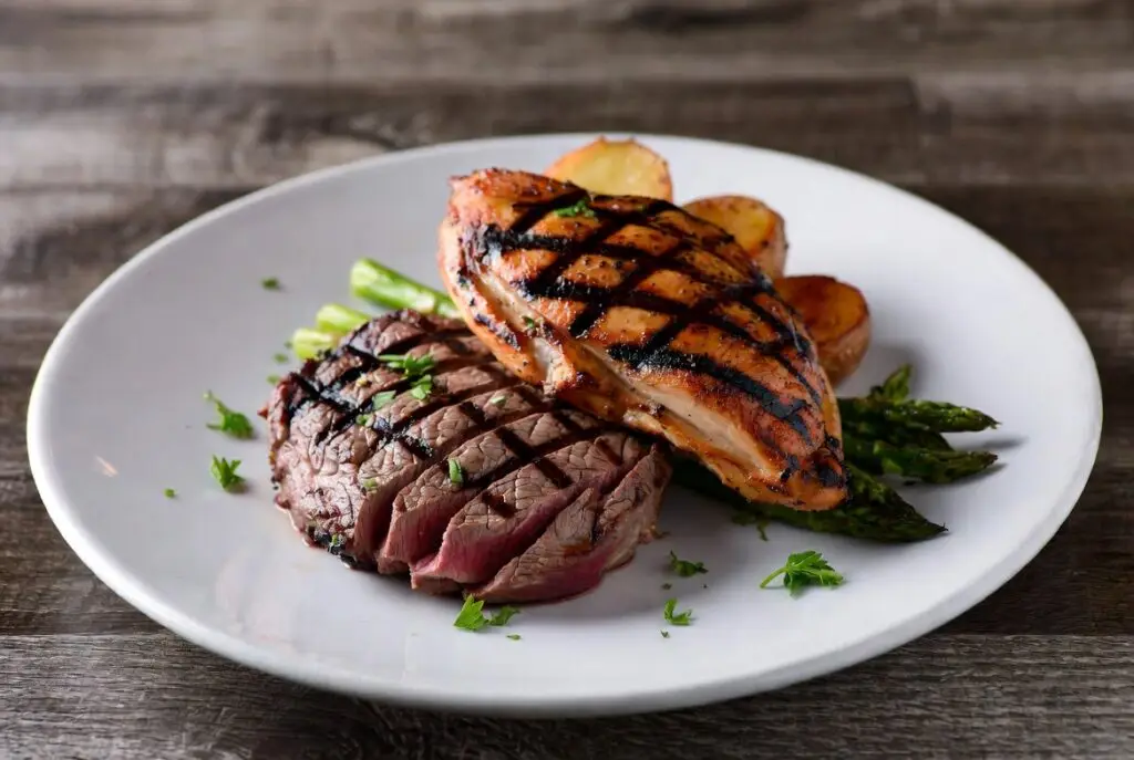 Filet and Charbroiled Chicken Breast
